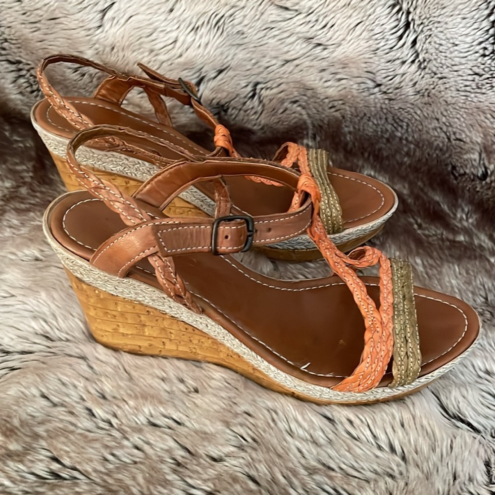 Kellie & Katie Strappy Wedge Sandals size 7.5/38 - Picture 2 of 9